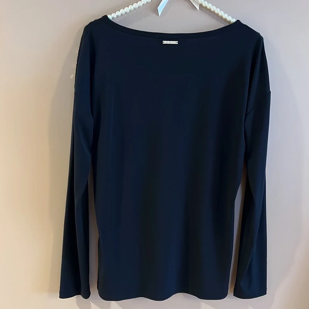 Michael Kors Long Sleeve Embellished Top - Picture 3 of 8